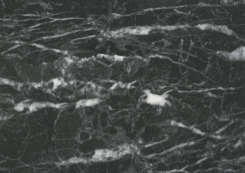 DU S63028 CM Nero Portoro Marble m/sort kerne Kompaktlaminat bordplade på mål